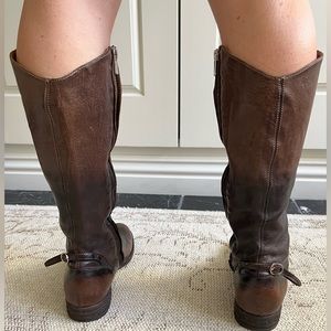 Womens Officine Creative Brown Leather Zip Boots 36